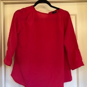 Pink silk top from The Limited